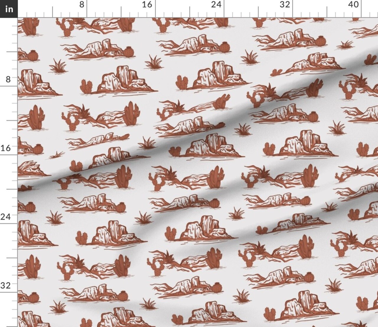 Rustic Cowboy Cowgirl Cactus Desert Lodge Southwestern Western Custom Printed Fabric by Spoonflower Various Fabrics by the Yard or Fat Quarter